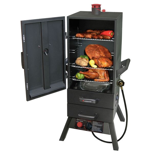 34" Gas Easy Access 2 Drawer Vertical Smoker